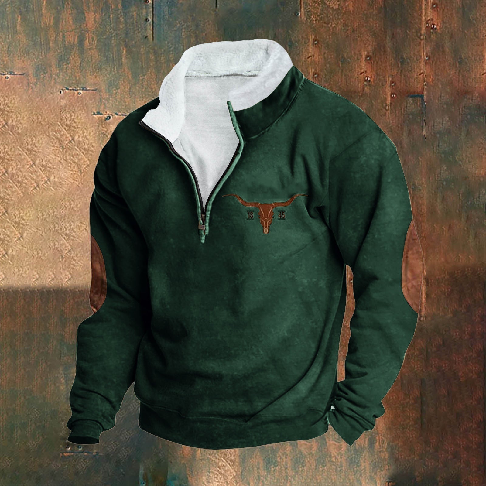 Émeric | eleganter Pullover mit halbem Reißverschluss