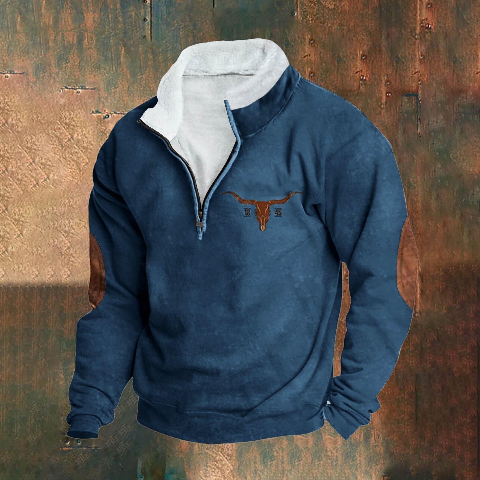 Émeric | eleganter Pullover mit halbem Reißverschluss
