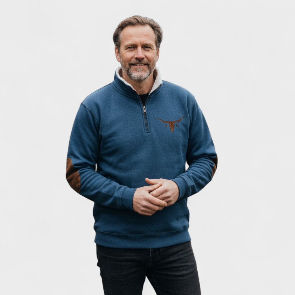 Émeric | eleganter Pullover mit halbem Reißverschluss