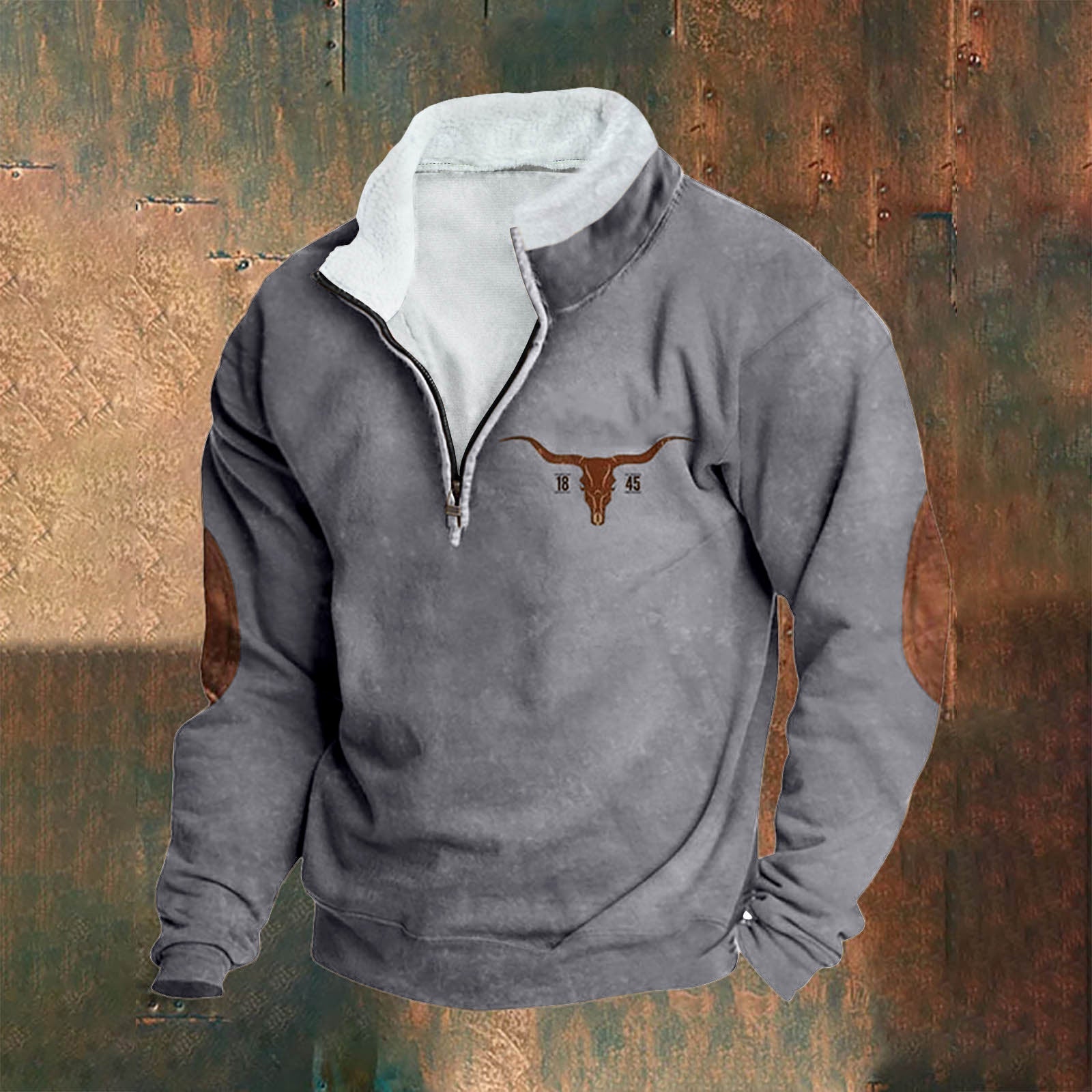 Émeric | eleganter Pullover mit halbem Reißverschluss