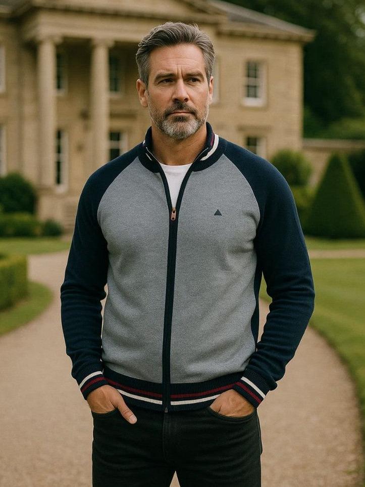 Felix | Strickjacke aus Wolle mit Reißverschluss