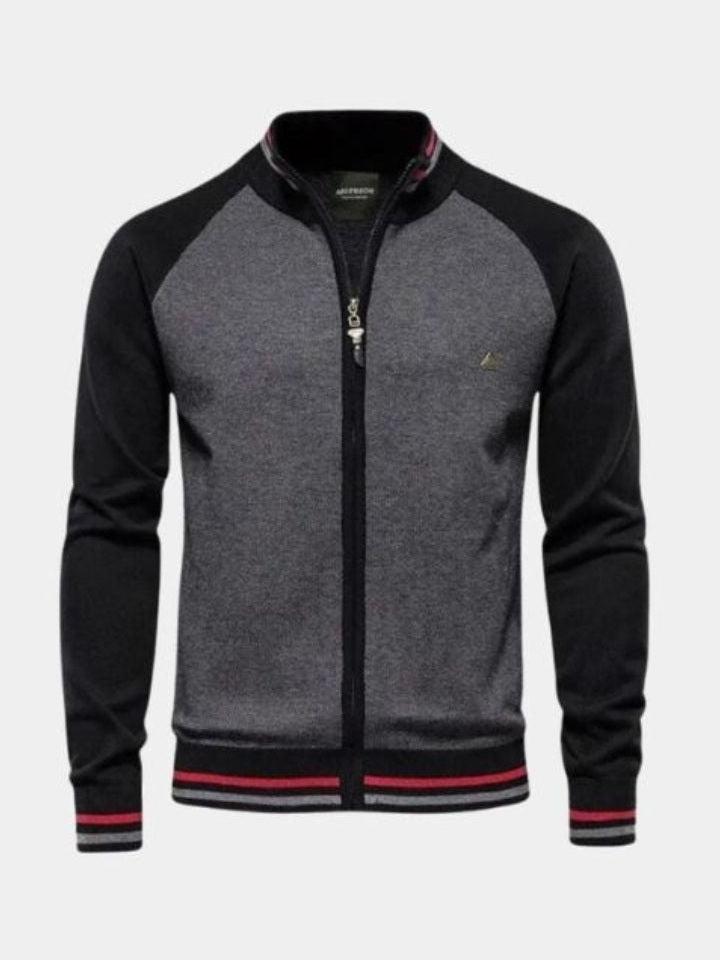 Felix | Strickjacke aus Wolle mit Reißverschluss