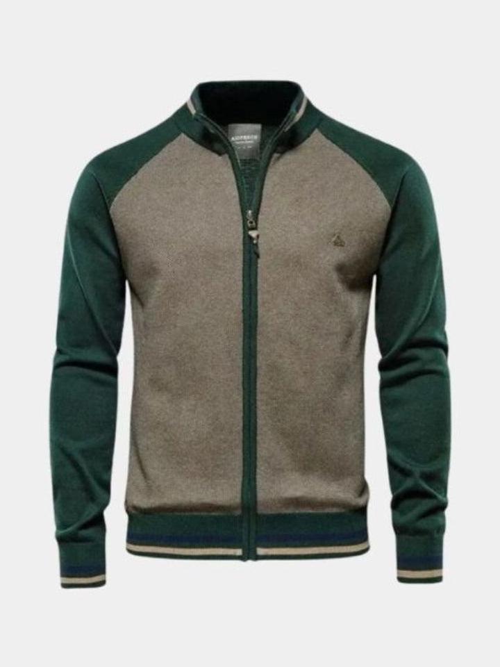 Felix | Strickjacke aus Wolle mit Reißverschluss