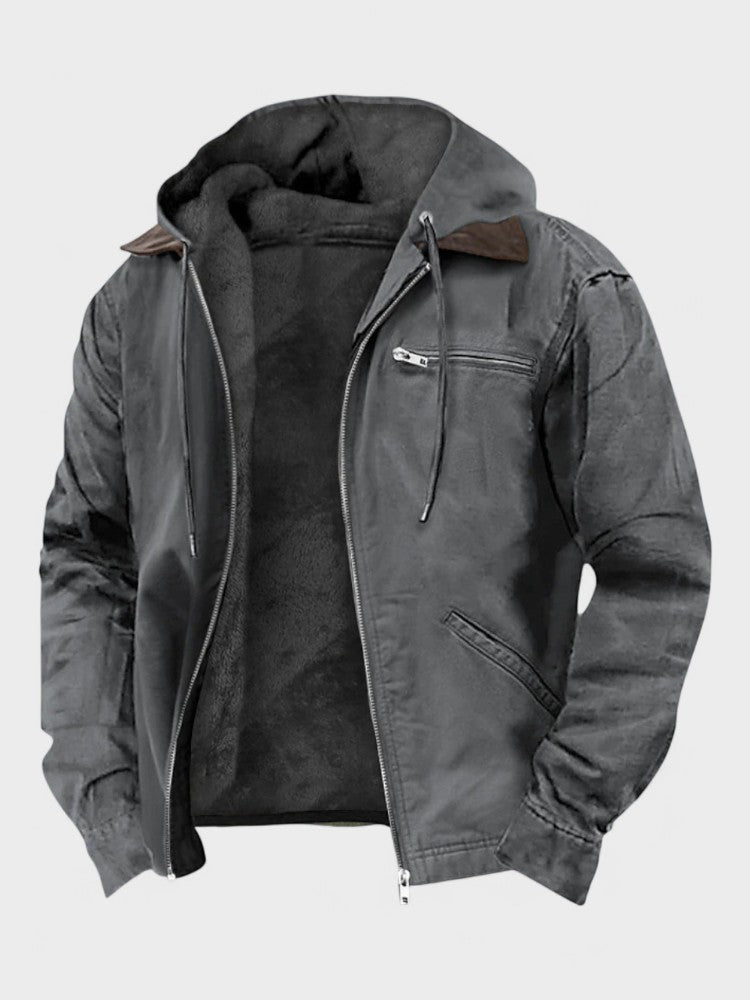 Gaspard | elegante Kapuzenjacke mit Reißverschluss
