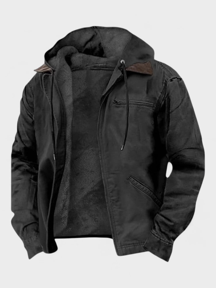 Gaspard | elegante Kapuzenjacke mit Reißverschluss