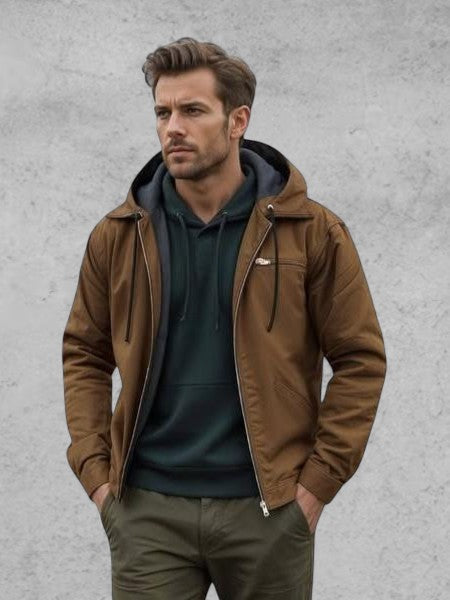 Gaspard | elegante Kapuzenjacke mit Reißverschluss