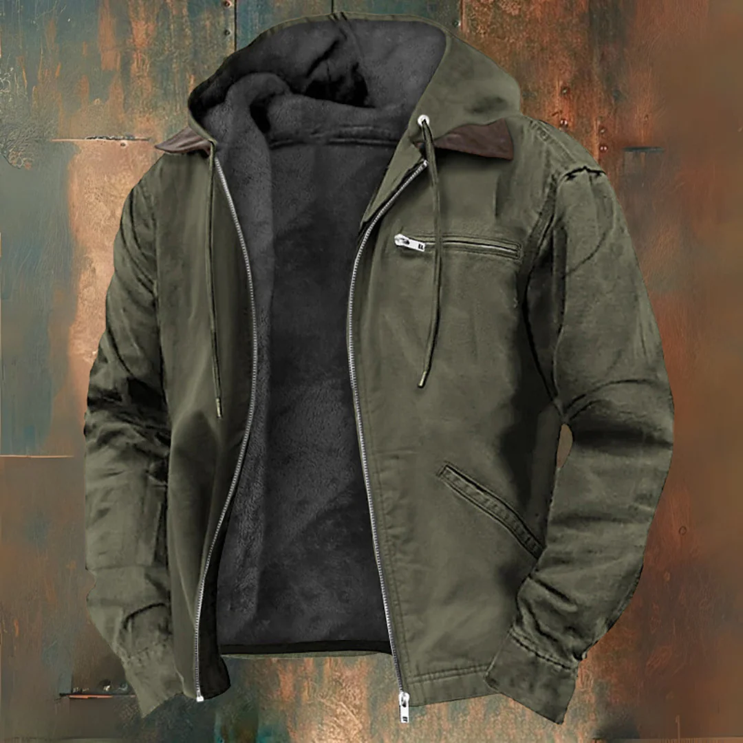 Gaspard | elegante Kapuzenjacke mit Reißverschluss