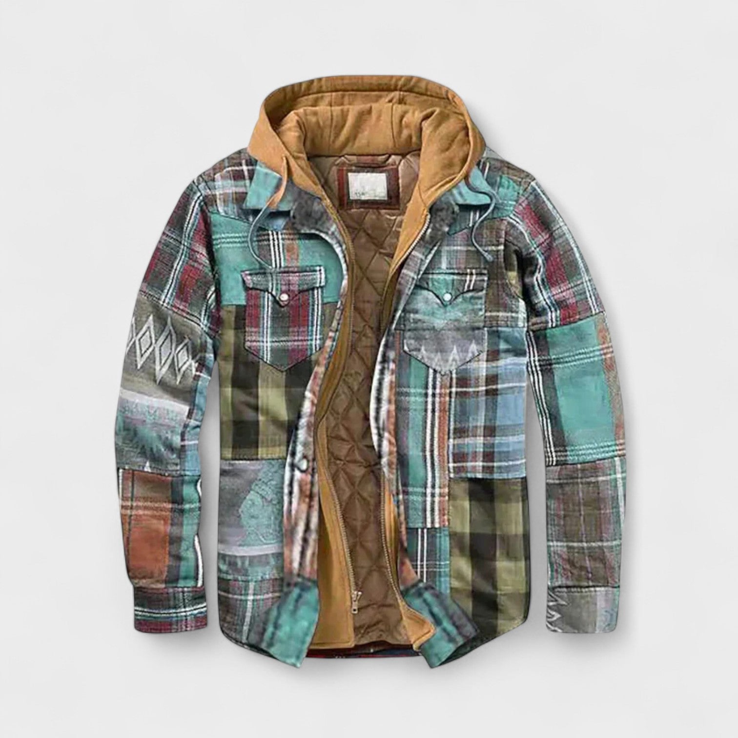 Holger | gesteppte Patchworkjacke
