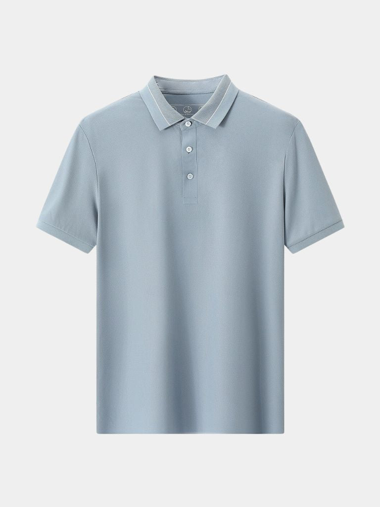 Klaus | Stahlgraues Polo