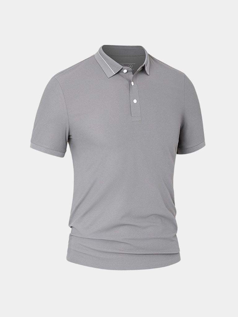 Klaus | Stahlgraues Polo