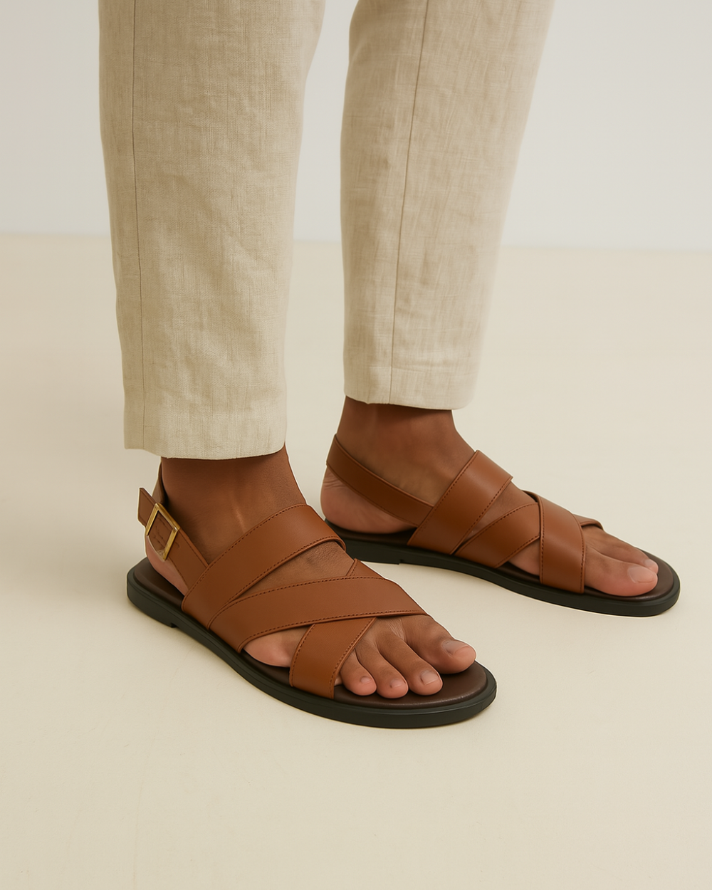 Lanaro | elegante, gekreuzte Sandalen
