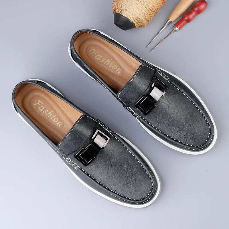 Luxus-Leder-Mokassins