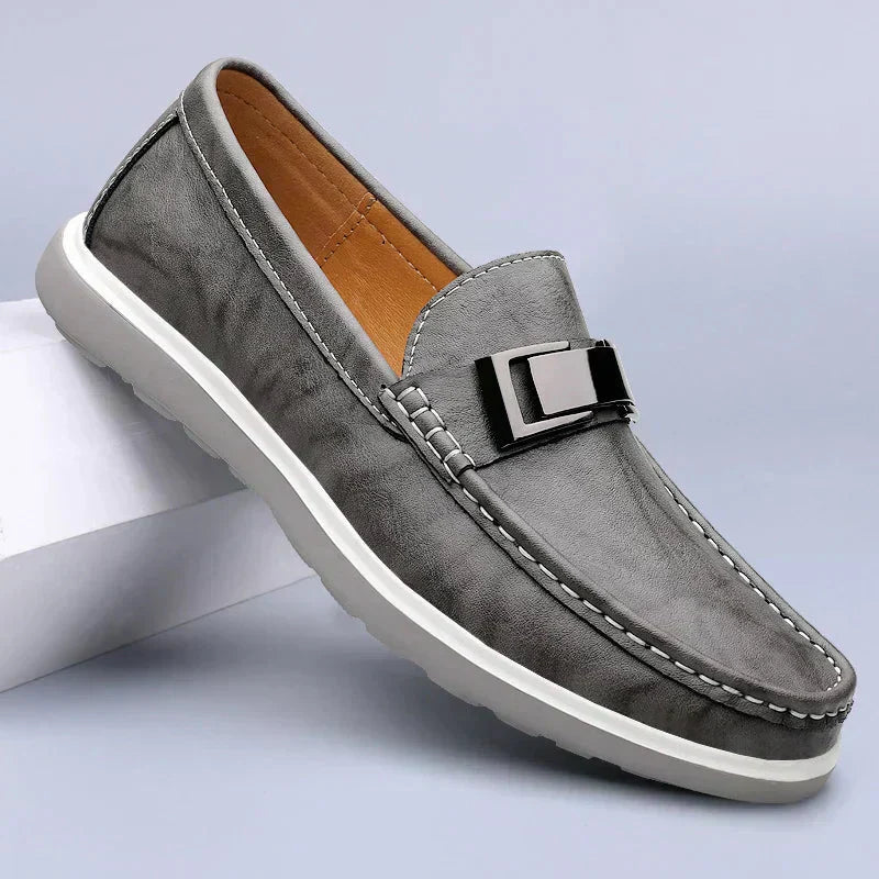 Luxus-Leder-Mokassins