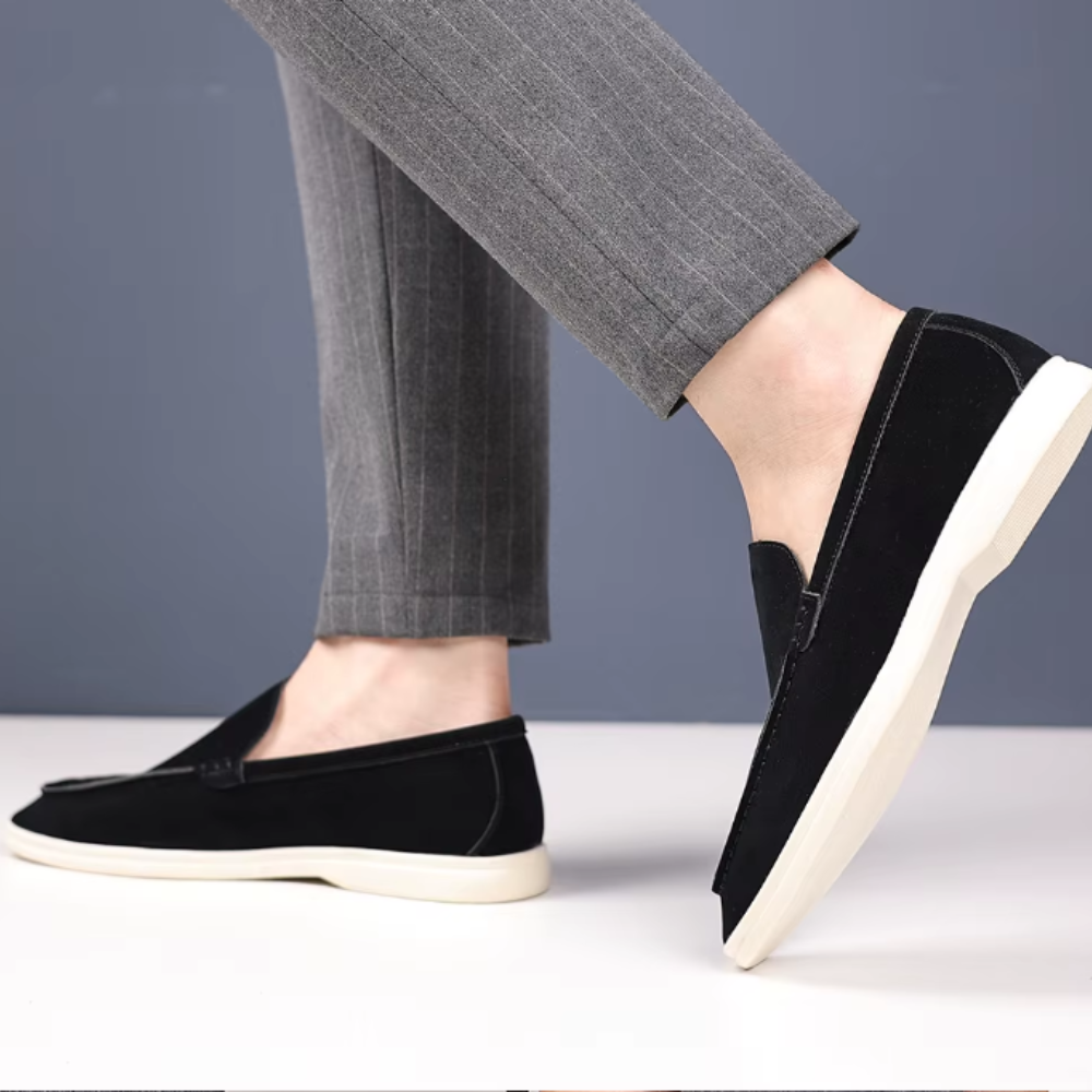 Luxus-Suede-Mokassins