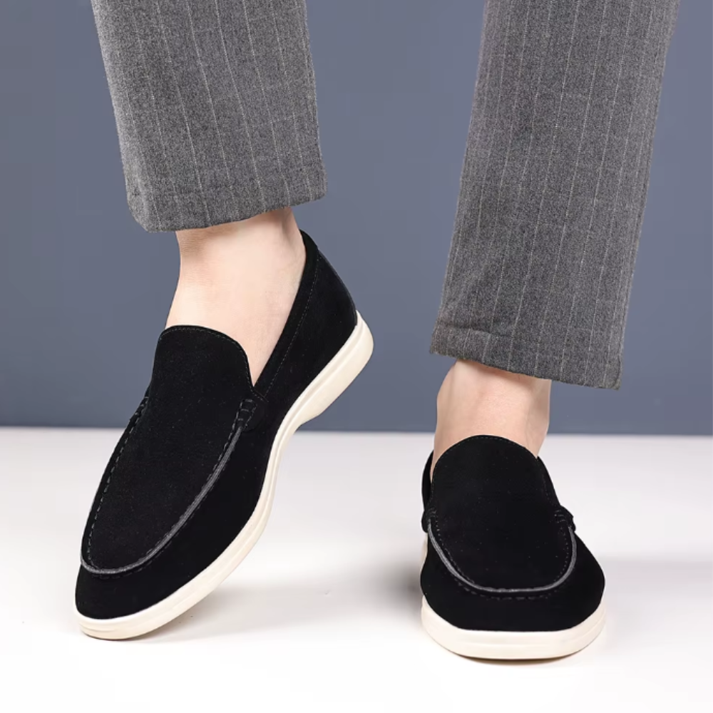 Luxus-Suede-Mokassins