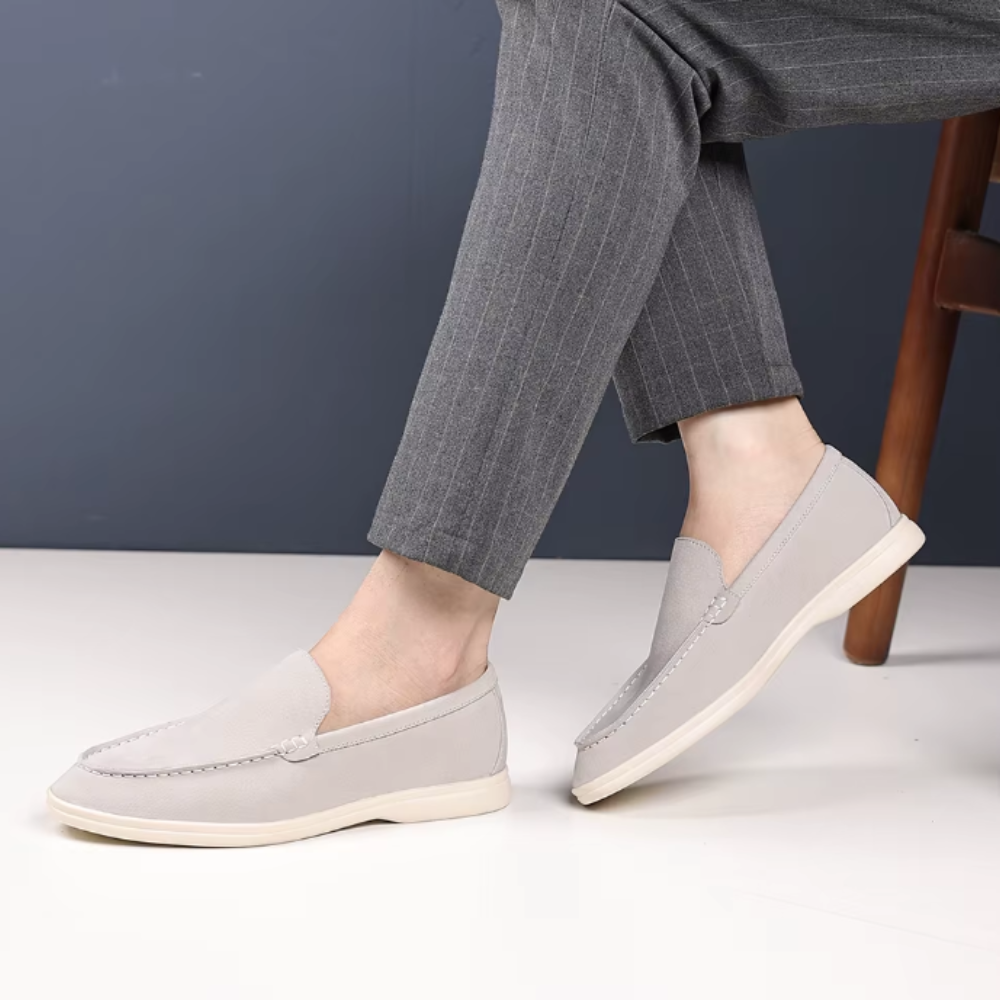 Luxus-Suede-Mokassins