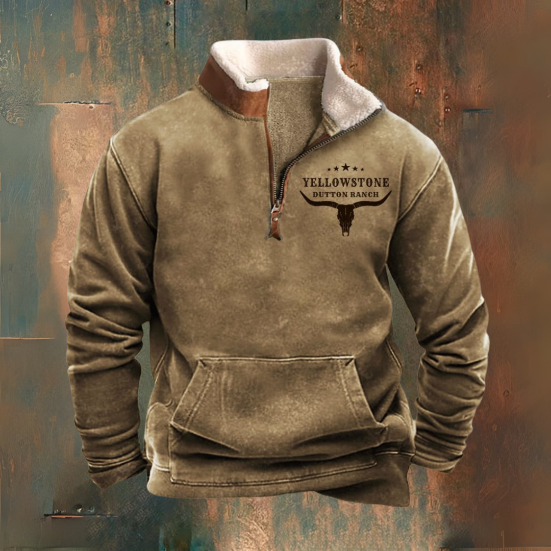 Noam | bequemer Fleece-Mezza-Zip
