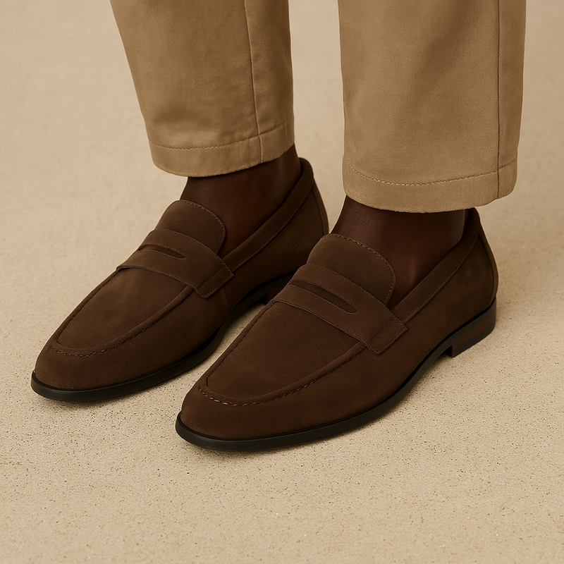 Old Money Wildleder Penny Loafer
