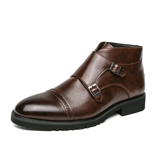Parker | Doppelte Monk-Strap Stiefel aus synthetischem Leder