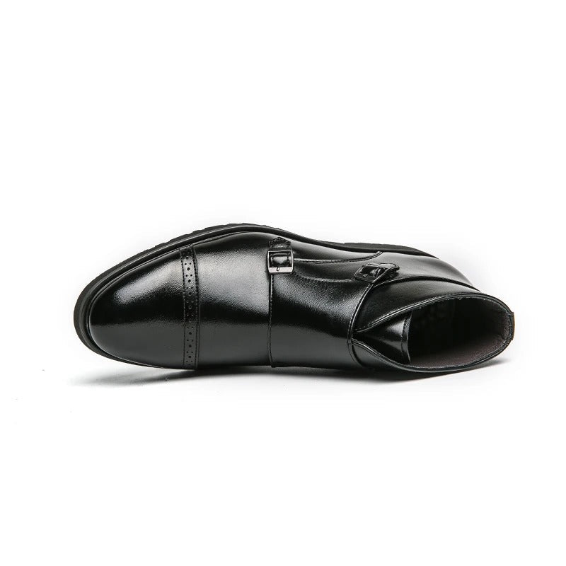 Parker | Doppelte Monk-Strap Stiefel aus synthetischem Leder