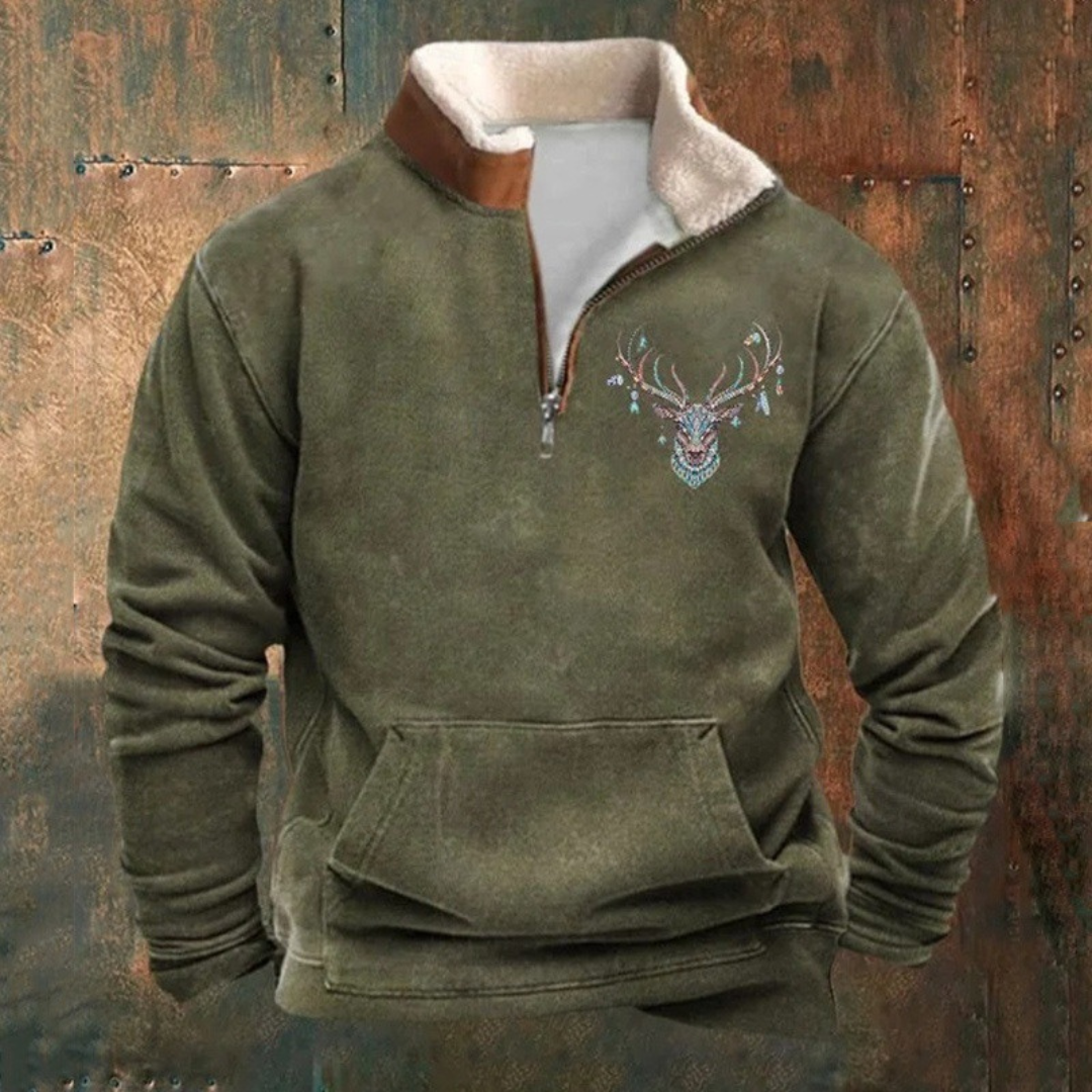 Pierre | elegante Sweatjacke mit Reißverschluss