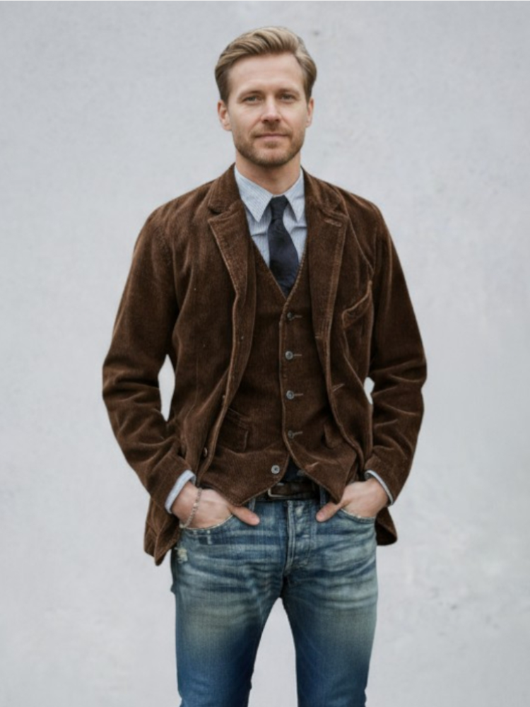 Radek | Vintage-Jacke und Weste