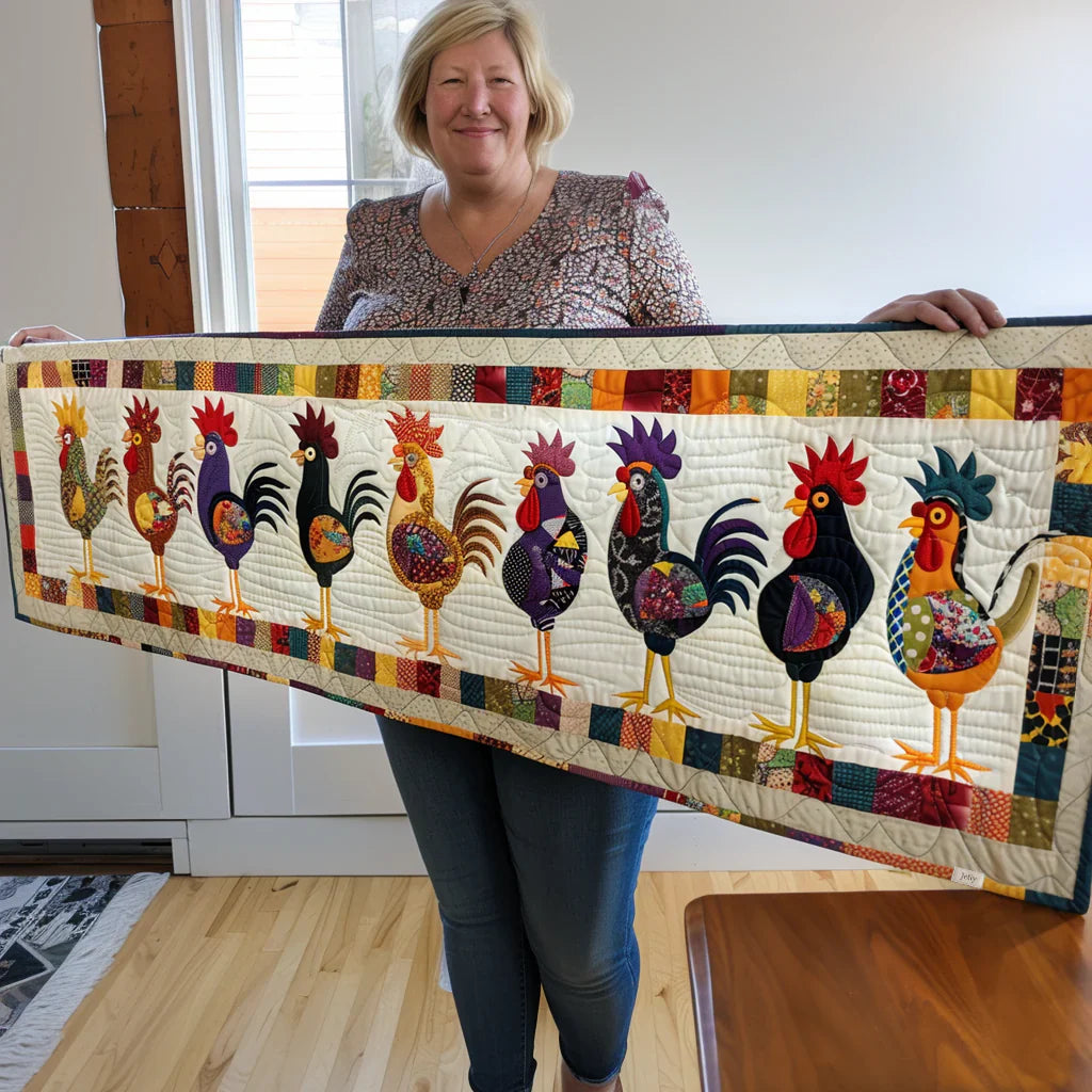 Tömörített asztali futó - Kakas felvonulás