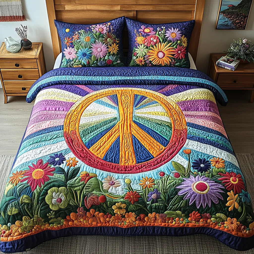 3 darabos párnázott ágynemű szett - Tie-Dye Álmok