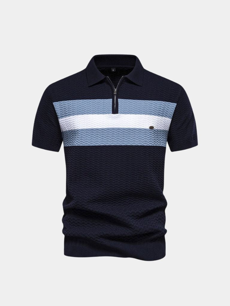 Viktor | Polo Slim mit klassischem Reißverschluss