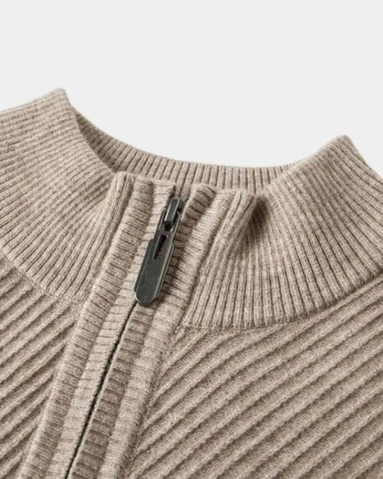 Vilhelm | Pullover mit halbem Reißverschluss