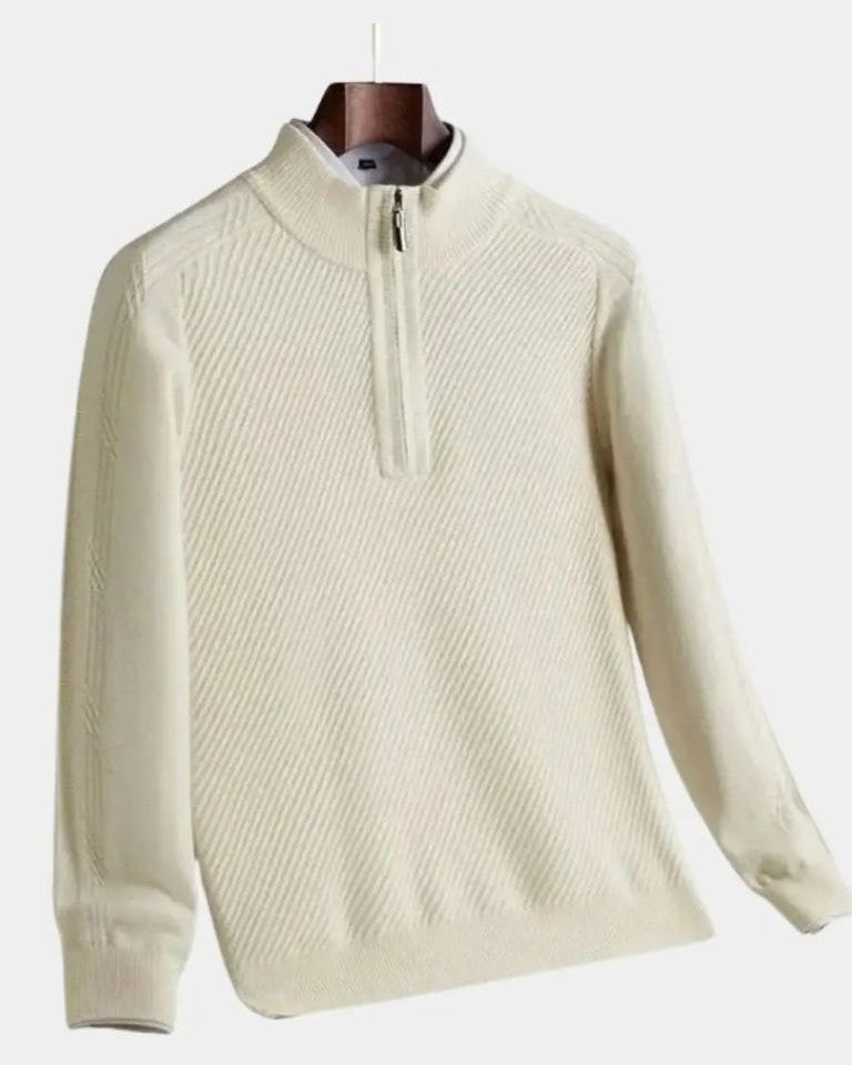 Vilhelm | Pullover mit halbem Reißverschluss