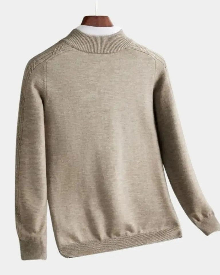 Vilhelm | Pullover mit halbem Reißverschluss
